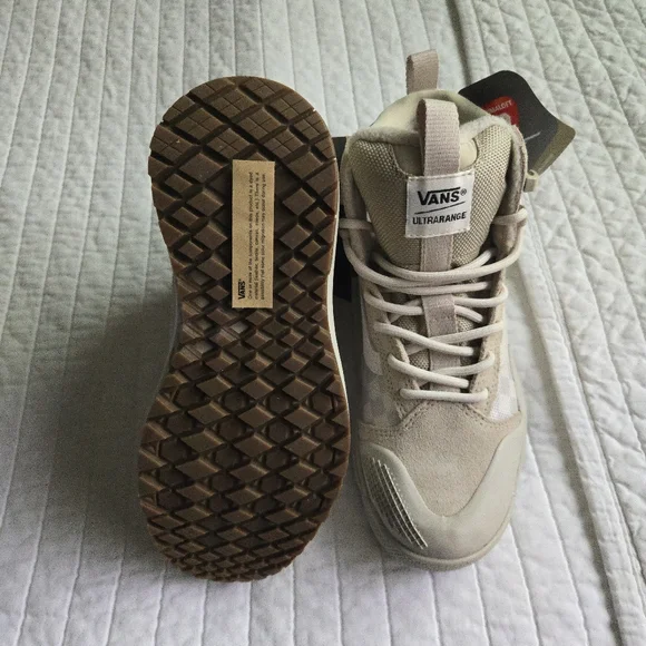 Vans Ultrarange Exo Hi Mte 2 Women Size 5 Checkerboard Birch Tan 012026 - Picture 5 of 10